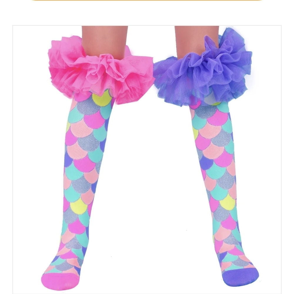 Colorful Mermaid Scale Girls/Ladies Socks